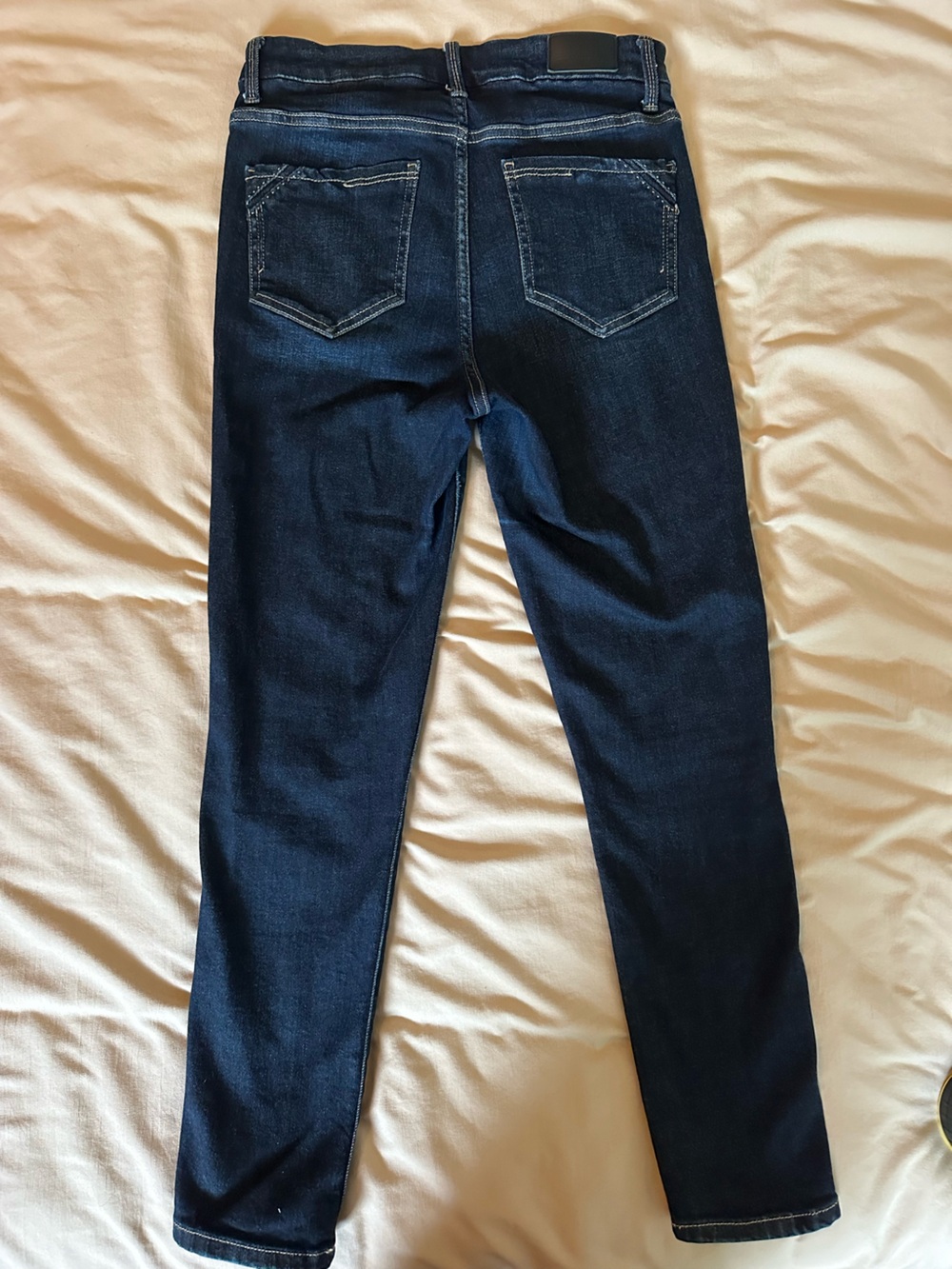 Buckle black high rise ankle skinny stretch denim jeans - Picture 3 of 10